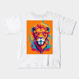 Cool Lion Art Kids T-Shirt